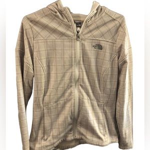 The North Face TKA Stretch Zip Sweater, fleece/soft inside Women’s Small plaid